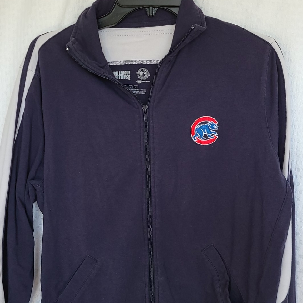 Chicago Cubs Baseball zip up jacket Navy Large